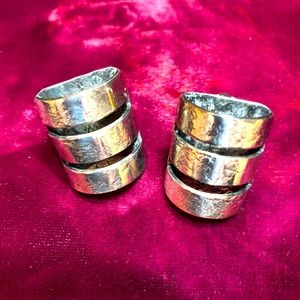 Vintage Marjorie Baer SF Metalist clip earrings